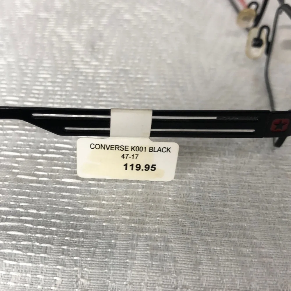Converse black eyeglasses frames size 47-17-130